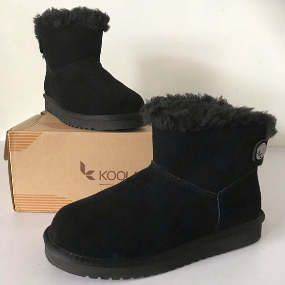Koolaburra by UGG Jordina Mini Suede Button Boots - Picture 5 of 9